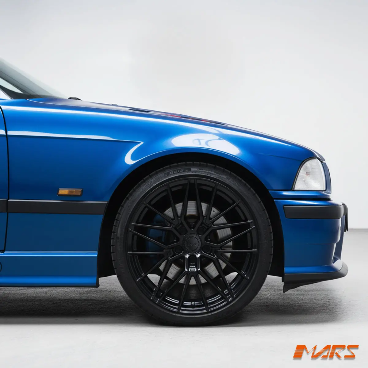Mars Mp-J3 Gloss Black 18 Inch Under Cut Multi-Spork Concave Alloy Wheels Rims 5X120 For Bmw E36 E46 & M3 1