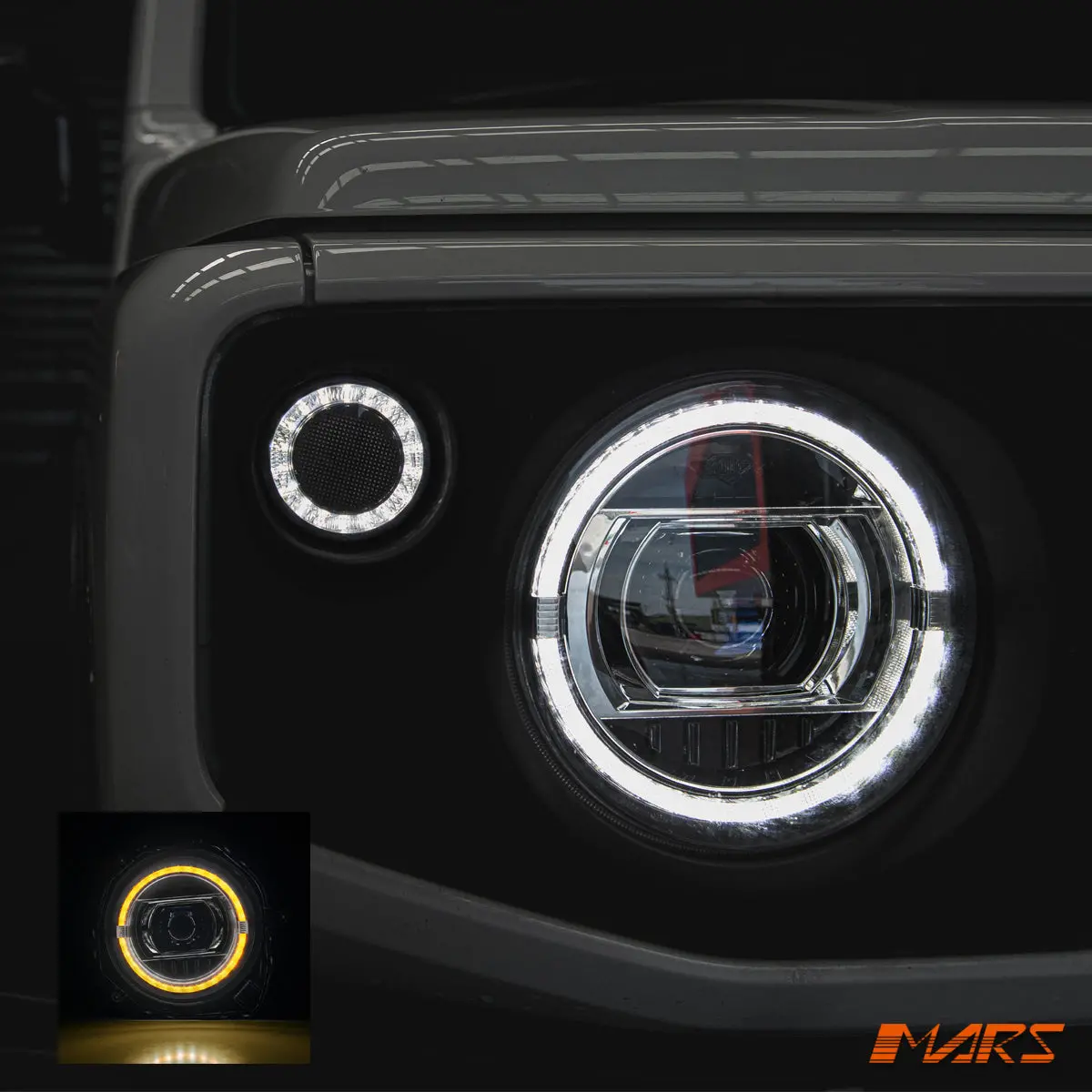 Amg G63 Style Full Led Drl Head Lights With Sequential Indicators For Suzuki Jimny Gj 2019-2025 1