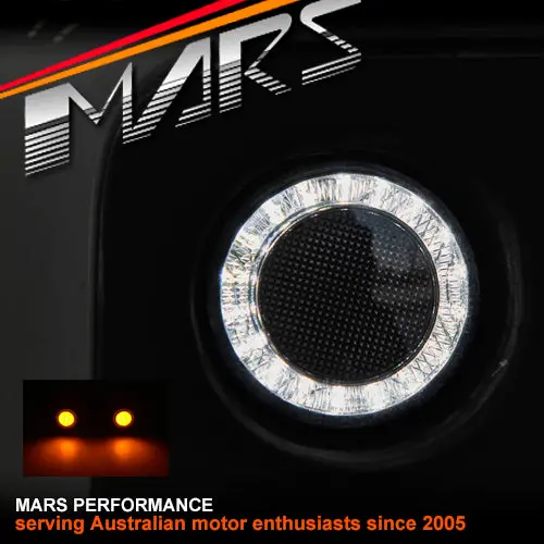 Smoked Led Halo Front Indicator Turn Signal Lights For Suzuki Jimny Gj Jj 2019-2024 1
