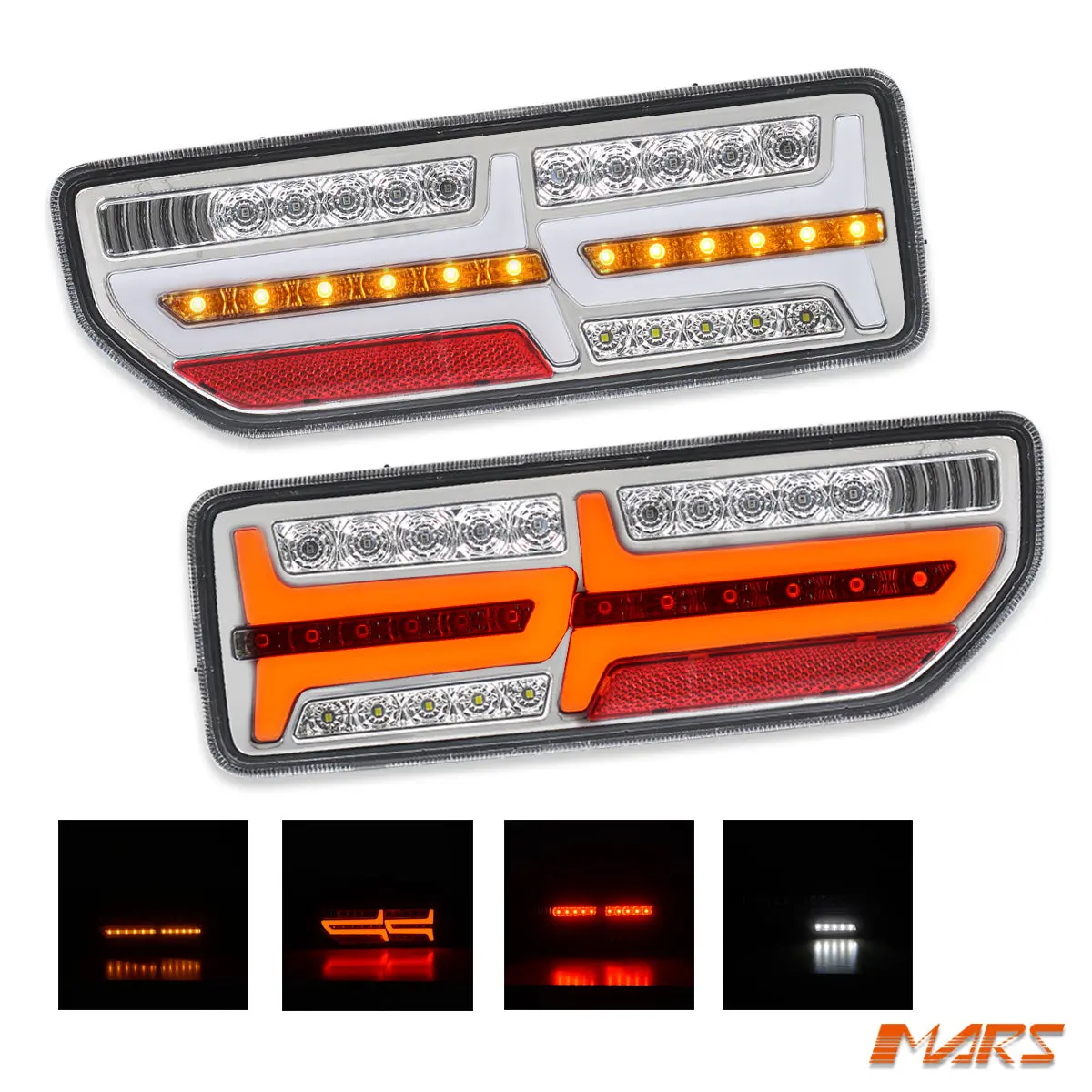 Jdm Crystal Clear Full Led Tail Lights With Sequential Indicators For Suzuki Jimny Gj Jj 2019-2026 1