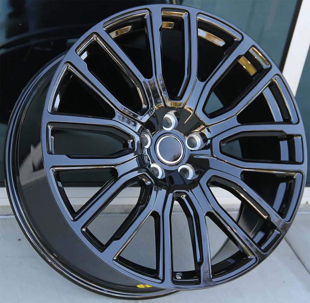 Land Rover Wheels L005 22X9.5 5X120 Gloss Black Fit Range Rover Sport Svr Hse Autobiography Discovery 1