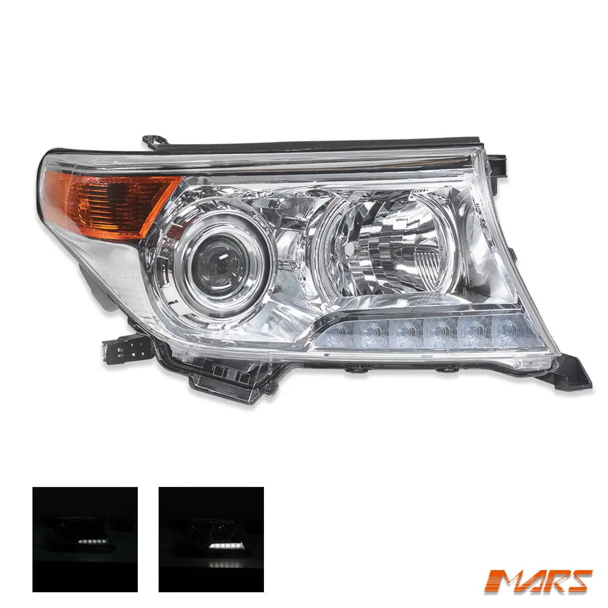 Right (Driver Side) Xenon Headlight For Toyota Landcruiser 200 Series Vx / Sahara (2012–2015) 1