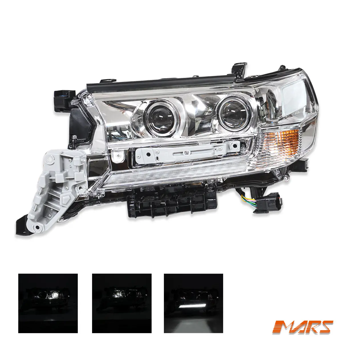 Left (Passenger Side) Led Headlight With Auto Levelling And Drl For Toyota Landcruiser 200 Series Vx / Sahara (2015–2021) 1