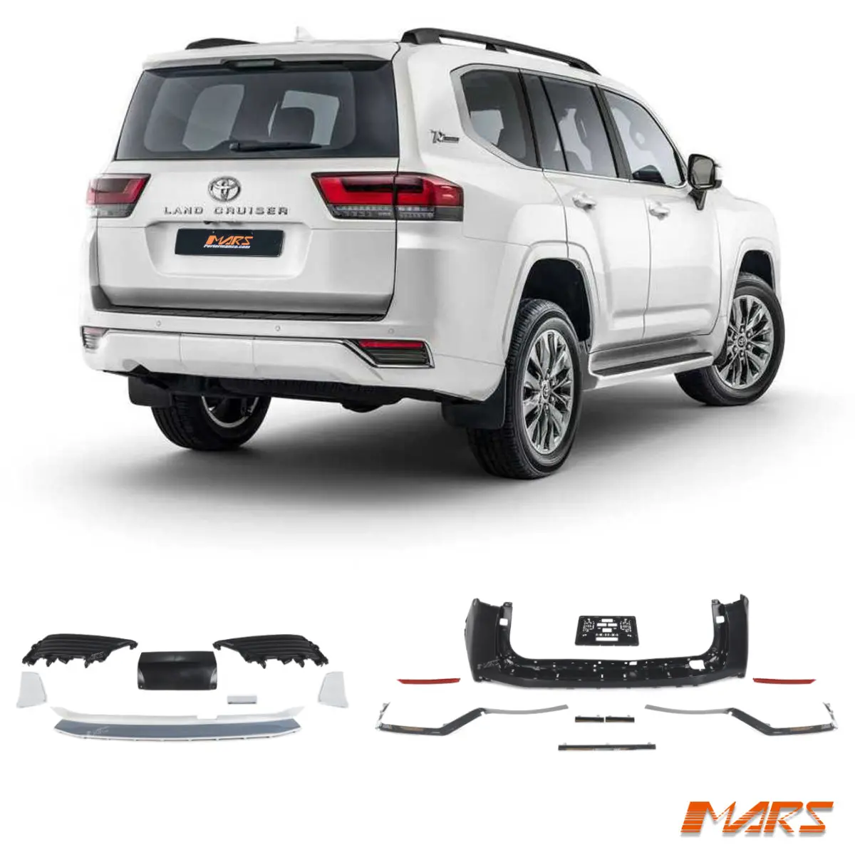 Sahara Zx Style Rear Bumper Bar Bodykit For Toyota Landcruiser 300 Series 2021 Onwards 1