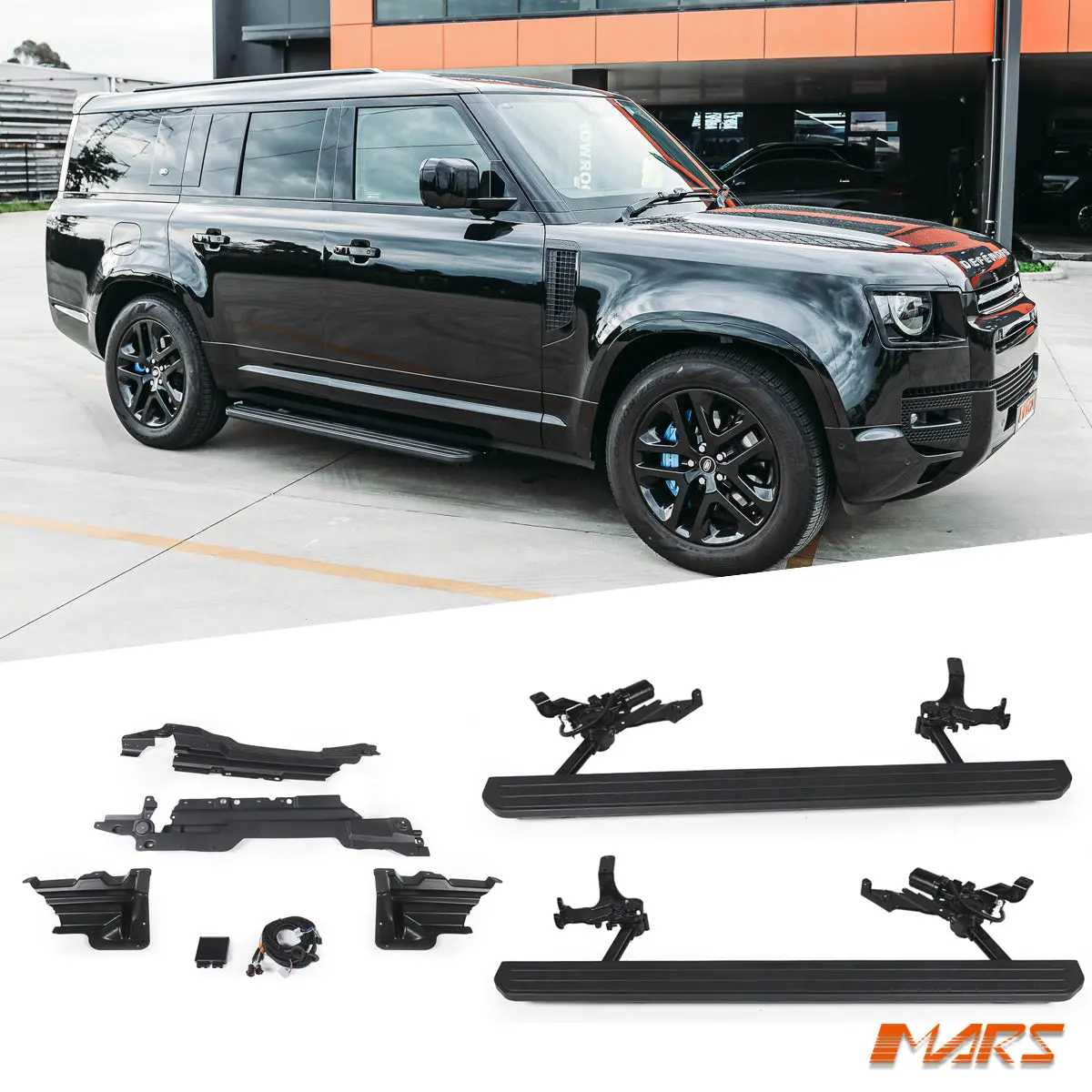 Retractable Electric Foot Rest Running Boards Side Step Bar Bodykit For Land Rover Defender L663 110 130 2020-2026 1