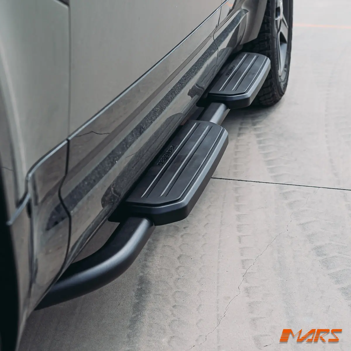 All Black Foot Rest Running Boards Side Step Bar For Land Rover Defender L663 130 Long Wheel Base 2020-2026 1