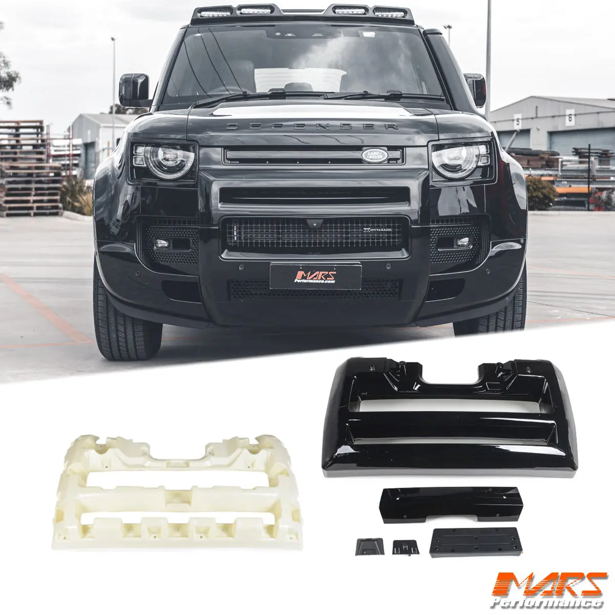 Gloss Black Front Bumper Grill Guard Bull Bar A Frame Protection For Land Rover Defender L663 90 110 130 2020-2026 1