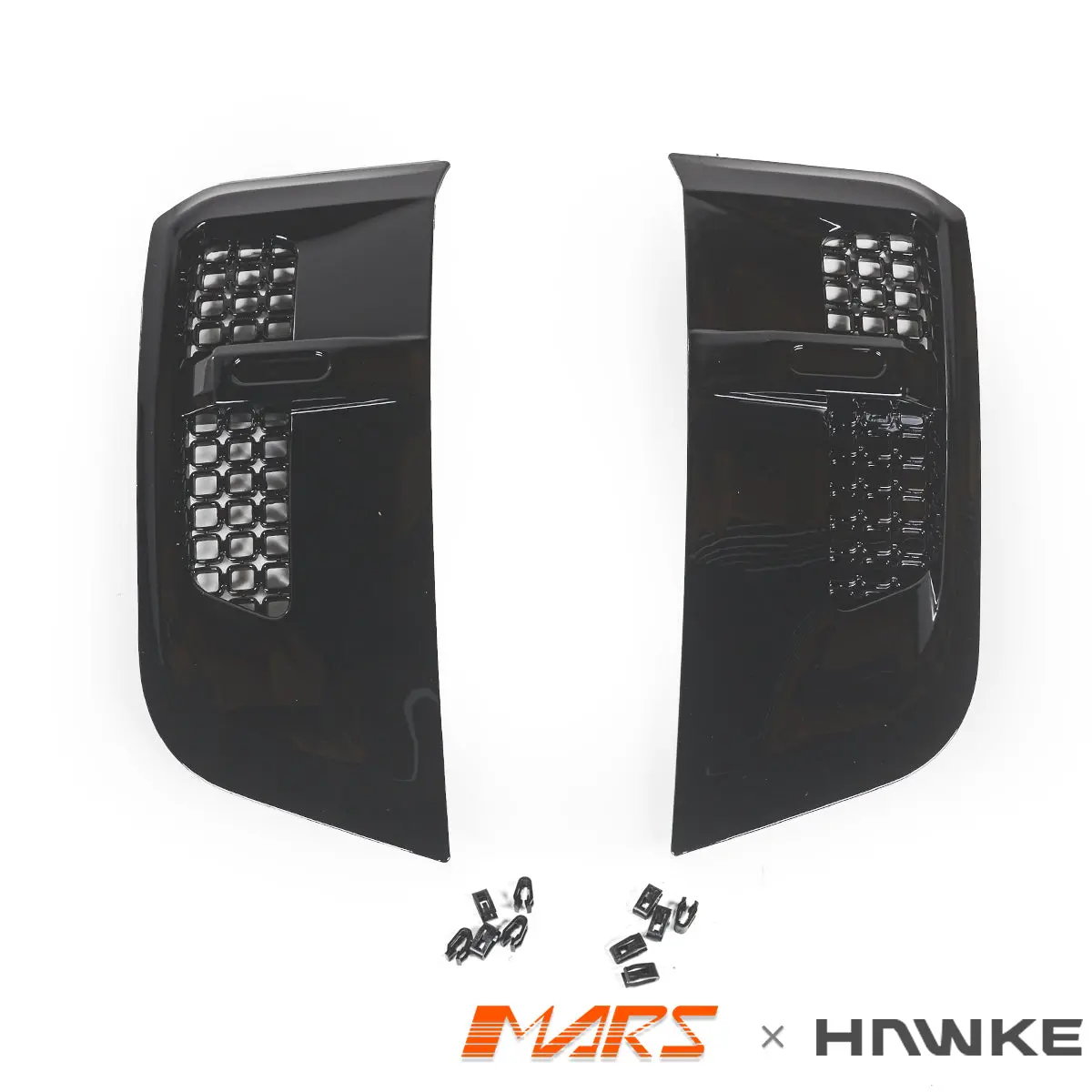 Hawke Gloss Black Replacement Side Fender Guards Vent Set Bodykit For Land Rover Defender L663 90 110 130 2020-2026 1