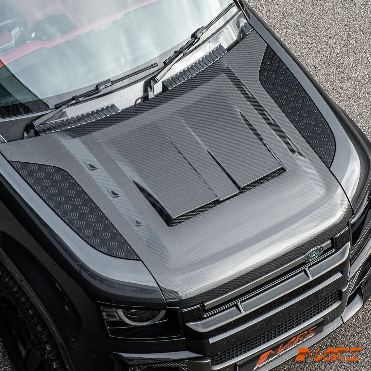 Project Kahn Style Dry Carbon Fibre Bonnet Hood Bodykit For Land Rover Defender L663 90 110 130 2020-2026 1