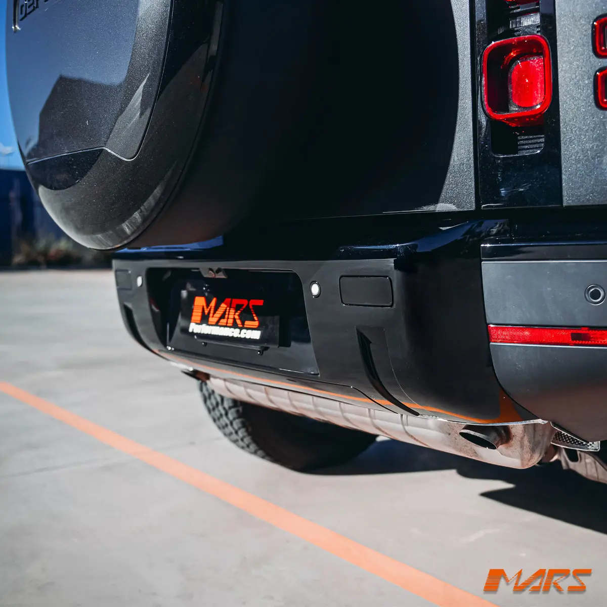Gloss Black Rear Bumper Bar & Tow Cover Trim For Land Rover Defender L663 90 110 130 2020-2026 1