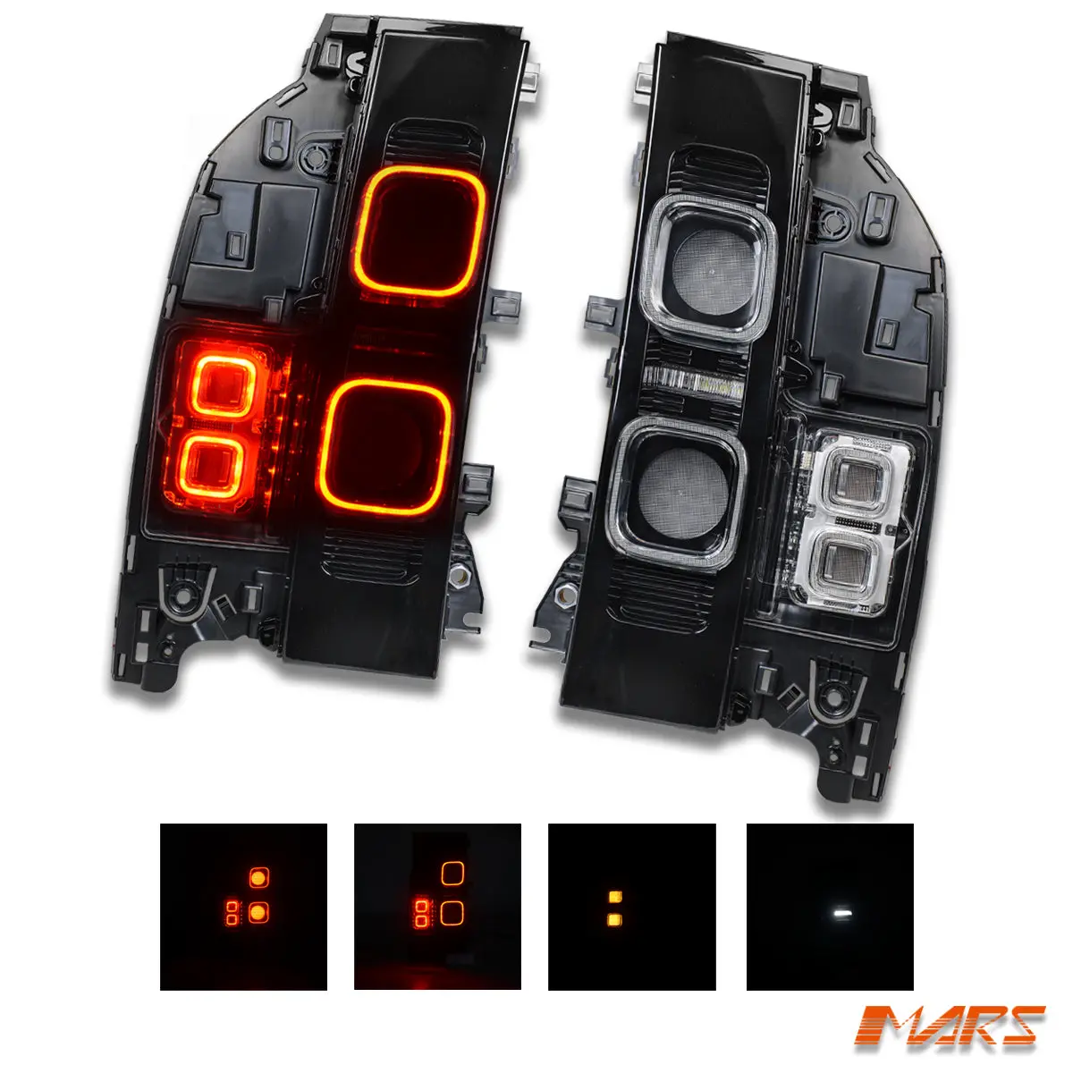 Smoked Full Led Tail Lights For Land Rover Defender L663 90 110 130 2020-2025 1