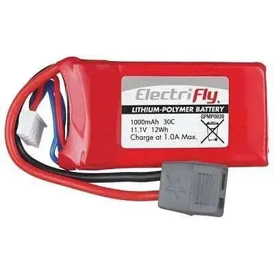 Lipo 3S 11.1V 1000Mah 30C Elctrfly W/Star Plug 1