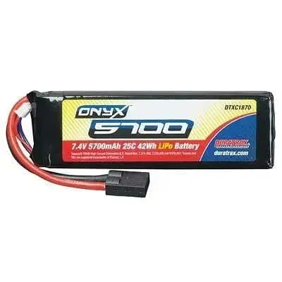 Lipo Onyx 2S 7.4V 5700Mah 25C Soft Case Tra Plug 1