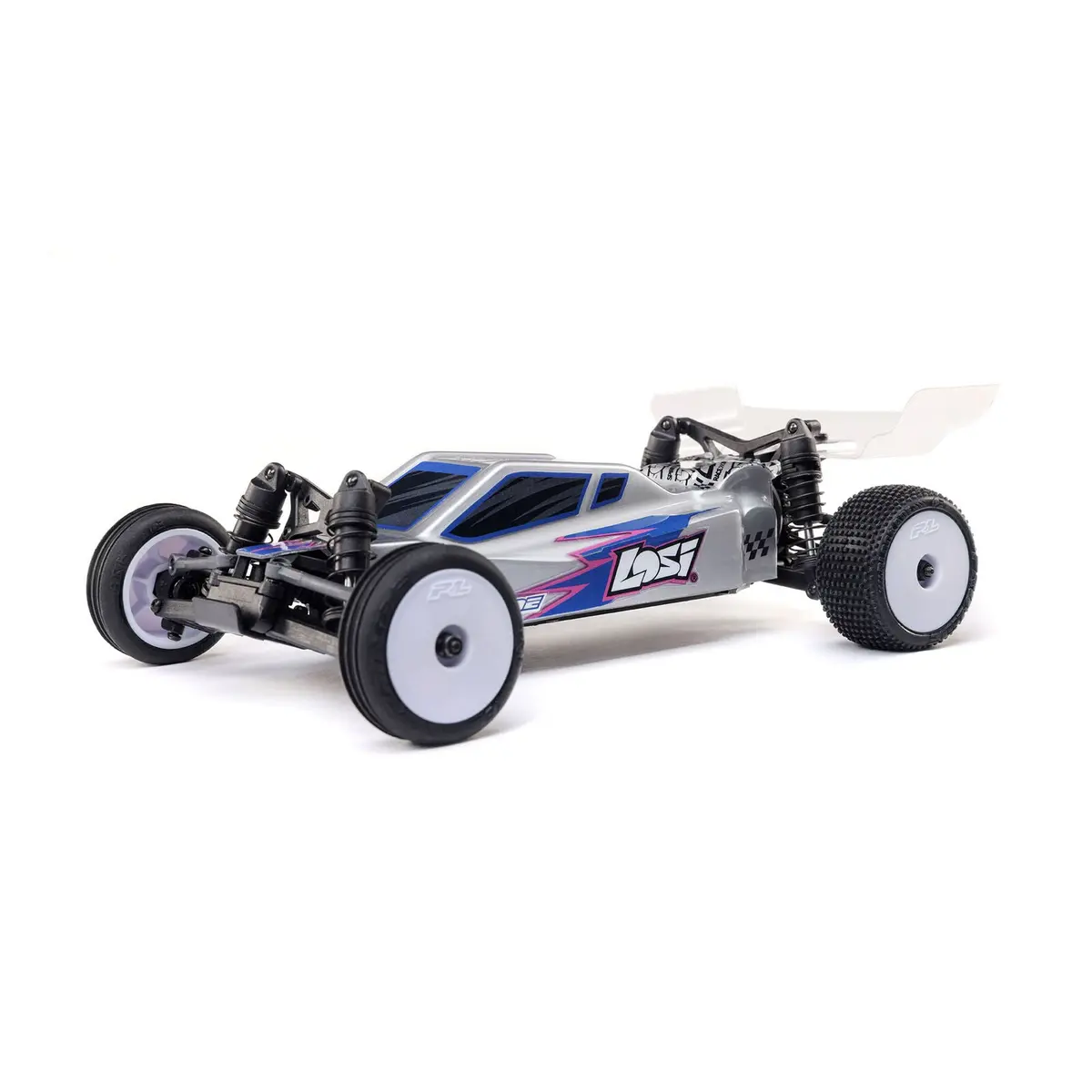 Losi Micro-B 1/24 Rtr 2Wd Buggy (Silver) W/2.4Ghz Radio, Battery & Charger 1