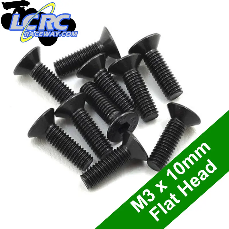 Ecopower Ecp-H-2203 3X10mm "High Strength" Flat Head Screws (10) 1