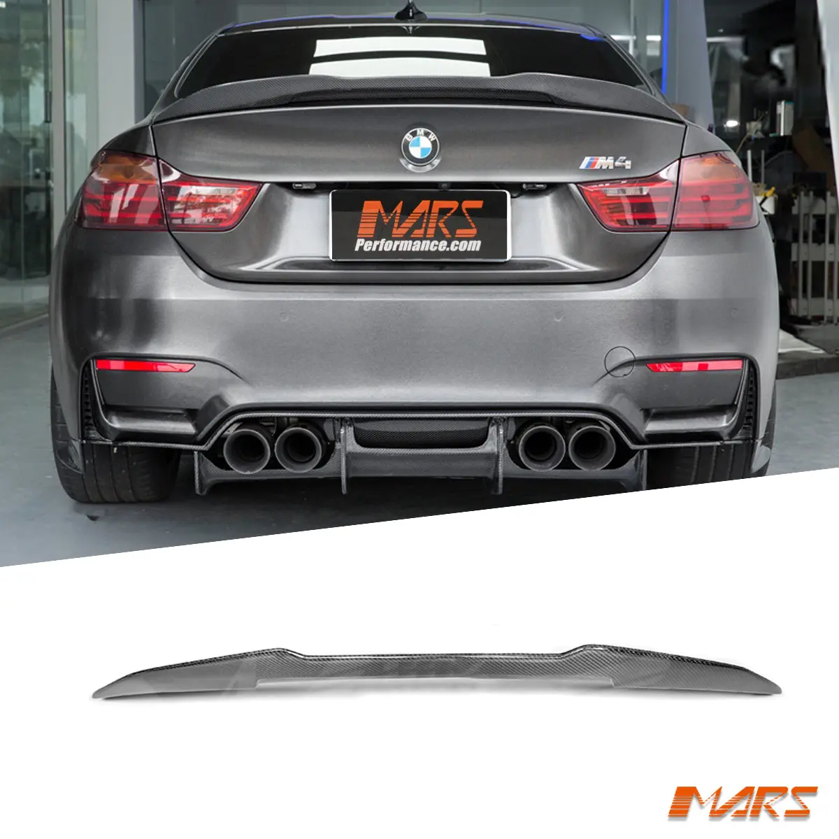 Psm Style Carbon Fibre Rear Trunk Boot Lip Spoiler Wing Bodykit For Bmw F82 M4 Coupe 2014-2020 1