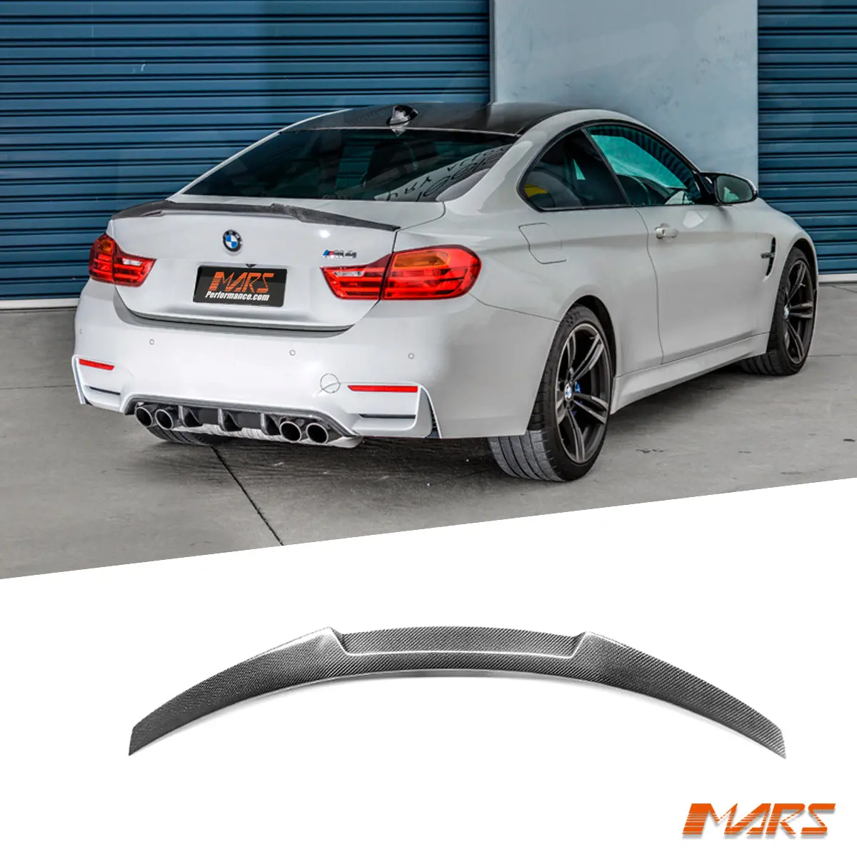 Flokraft Carbon Fibre Rear Trunk Boot Lip Spoiler Wing Bodykit For Bmw F82 M4 Coupe 2014-2020 1