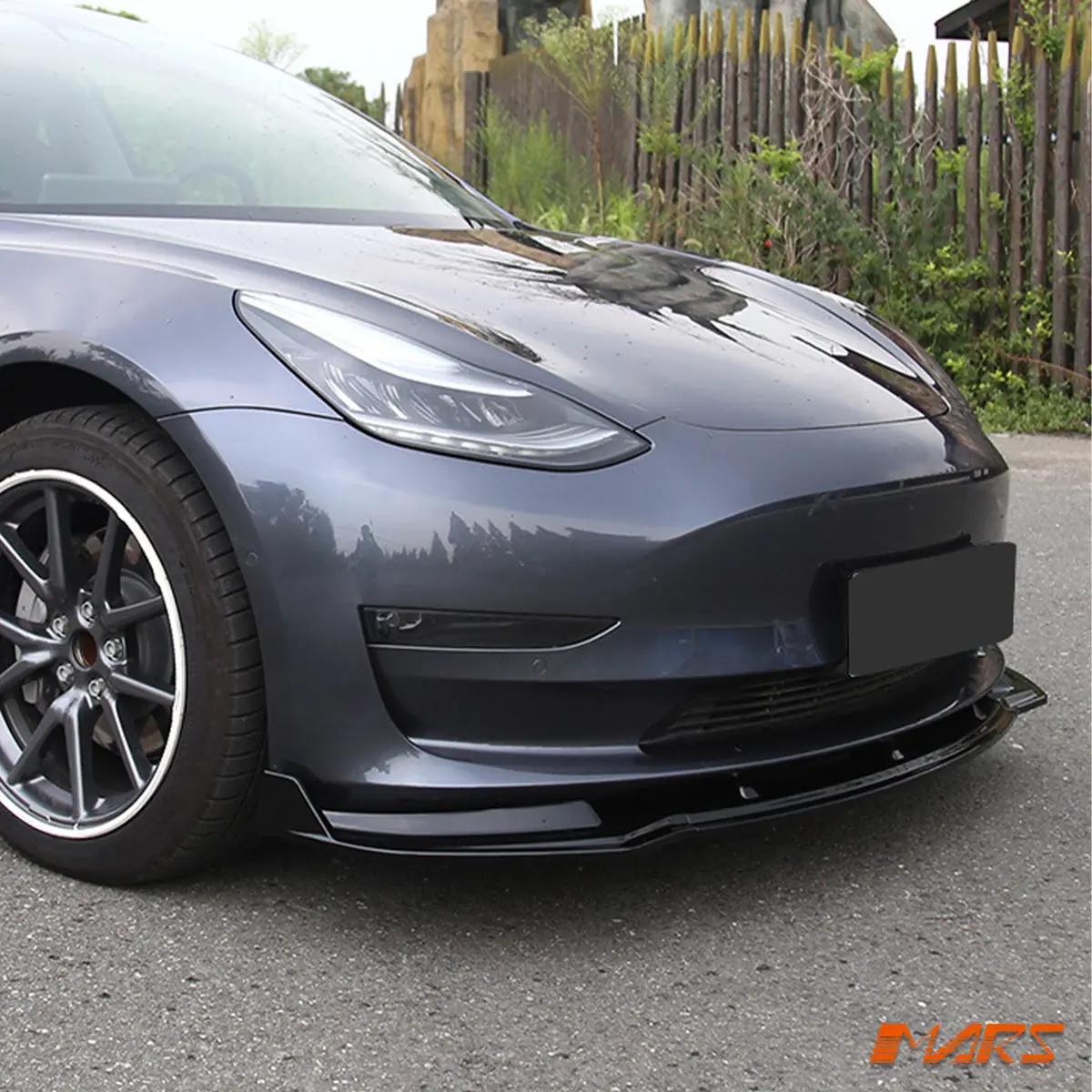 Floaro Gloss Black Lower Front Bumper Bar Lip Spoiler Bodykit For Tesla Model 3 2019-2023 2