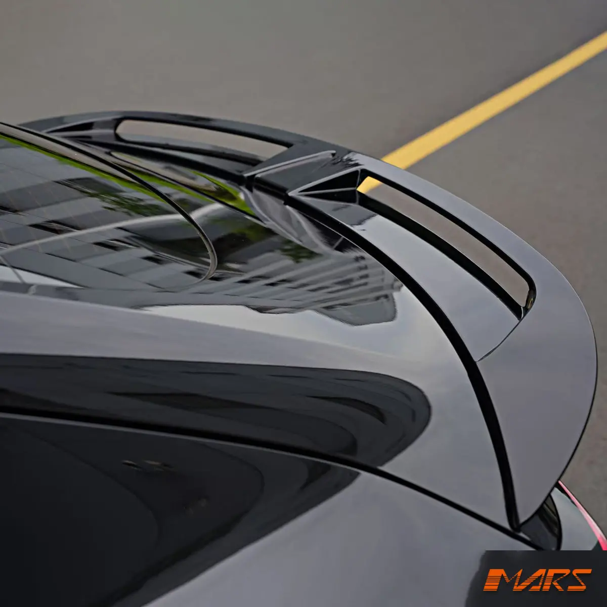 Gloss Black Aero Dynamic 2 Rear Trunk Boot Lip Spoiler Bodykit For Tesla Model 3 2019-2025 1