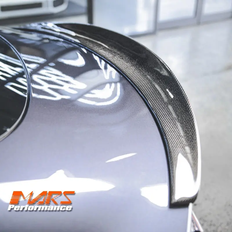 High Kick Carbon Fibre Rear Trunk Boot Lip Spoiler Wing For Tesla Model 3 2019-2025 1