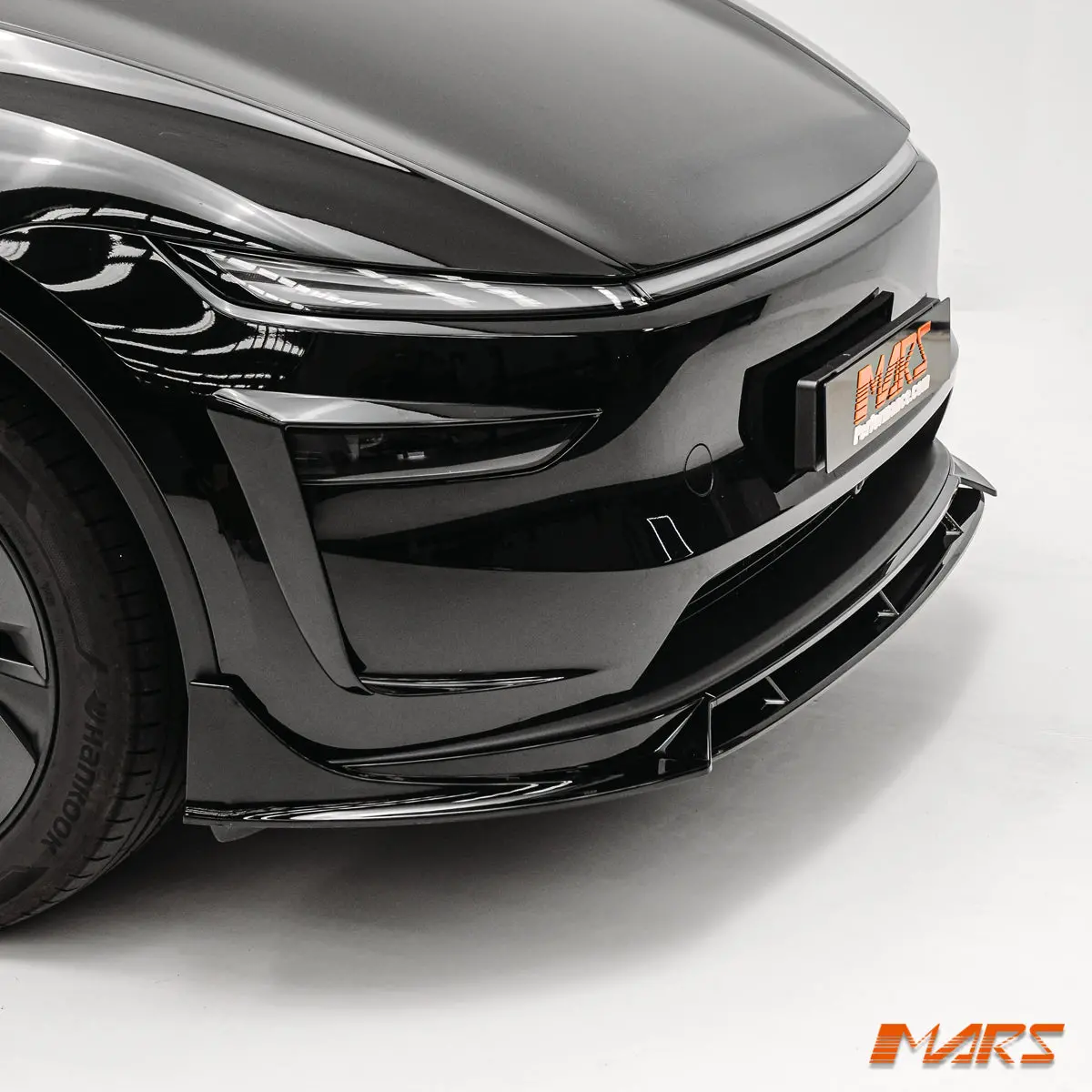 Gloss Black Aero Dynamic Front Bumper Lower Lip Spoiler Body Kit For Tesla Model Y 2025+ 1
