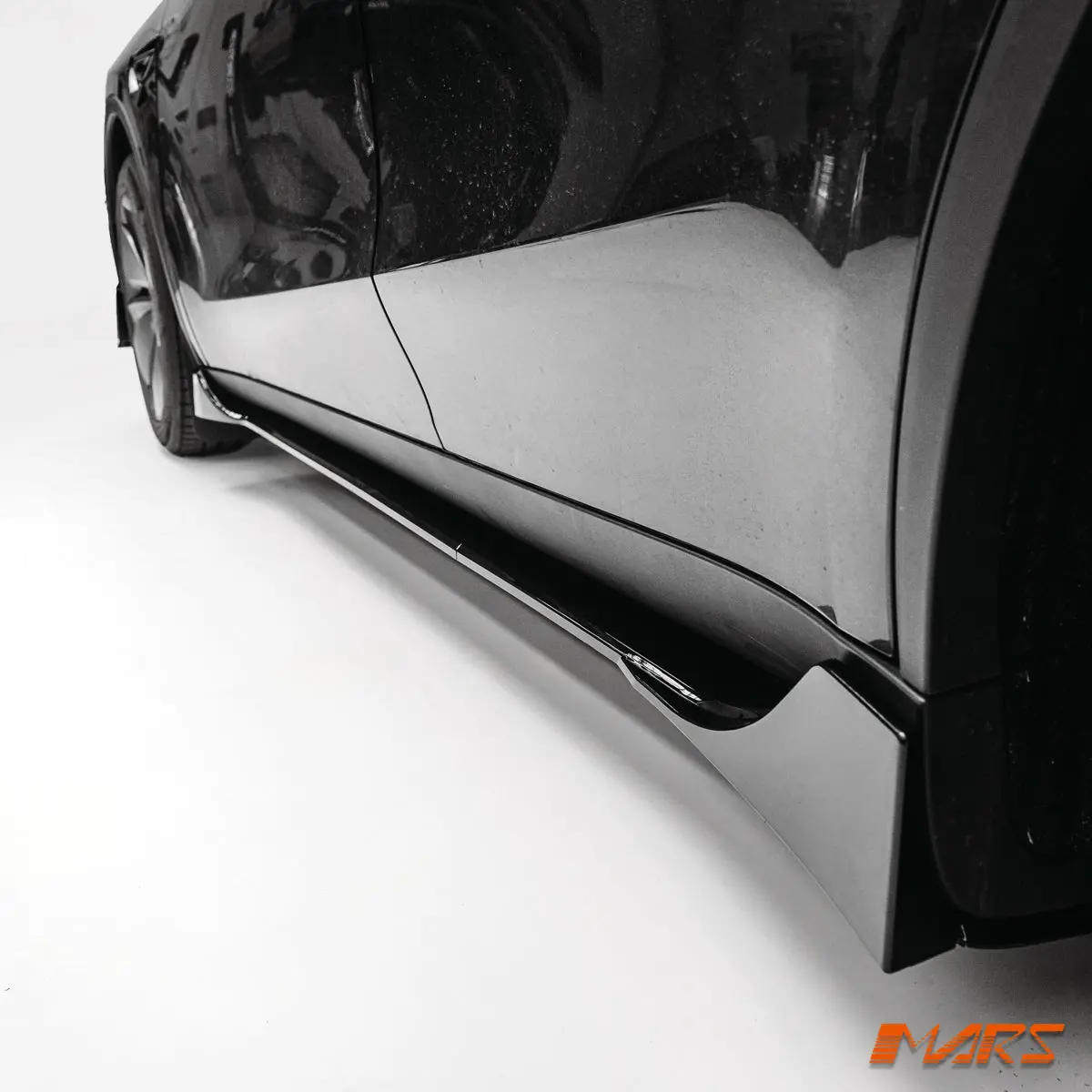 Gloss Black Aero Dynamic Lower Side Skirts Lip Spoiler Body Kit For Tesla Model Y 2025+ 1