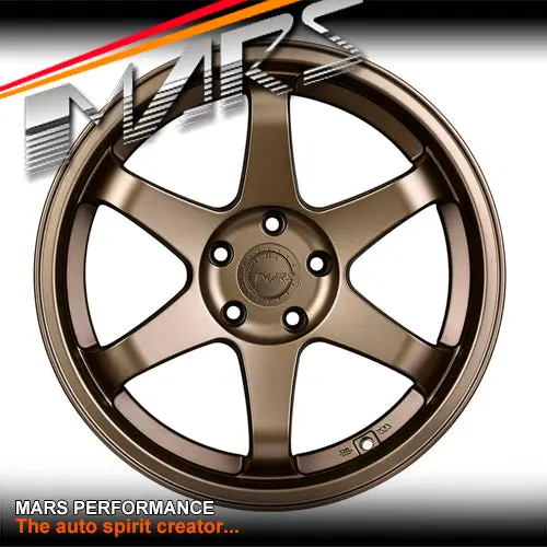Mars Jdm Mp-37 4X 18 Inch Matt Bronze Jdm Concave Alloy Wheels Rims 2
