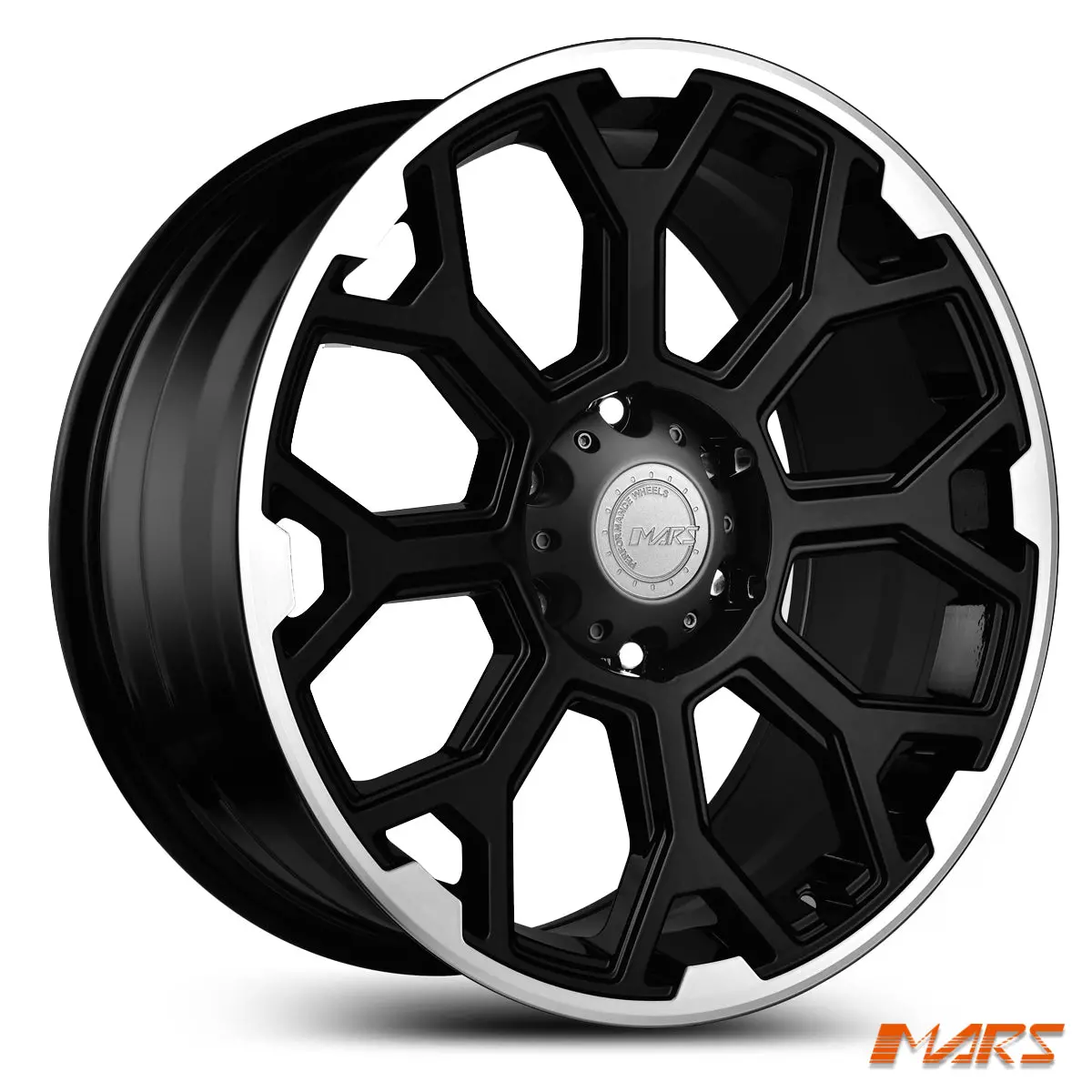 Mars Terrain Mp-G1 Matt Black With Machined Lip 20X9 Inch 4Wd Off Road Alloy Wheels Rims 1