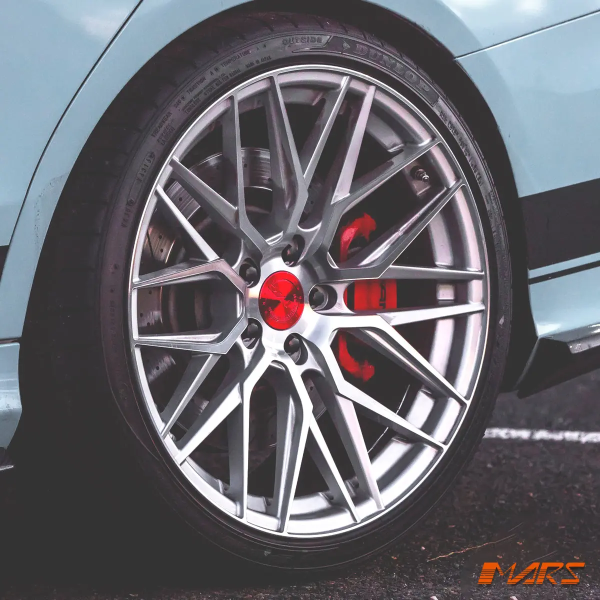 Mars Mp-J2 Machined Silver 4X 20 Inch Concave Stag Alloy Wheels Rims 5X112 For Mercedes-Benz C63 Amg 1