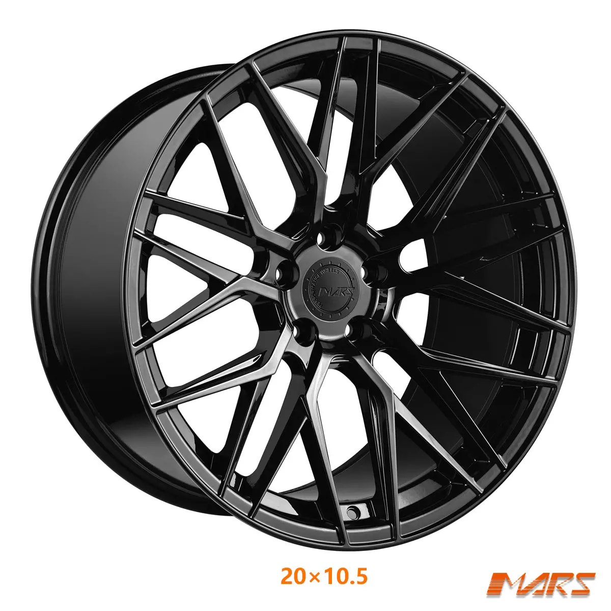 Mars Mp-J2 Gloss Black 20 Inch Concave Stag Alloy Wheels Rims 1