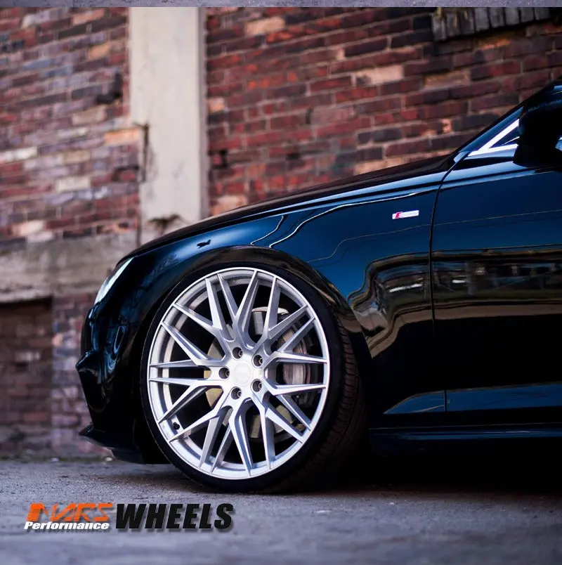 Mars Mp-J2 Machined Silver 4X 20 Inch Concave Stag Alloy Wheels Rims 5X112 For Aud A4 A5 A6 A7 1