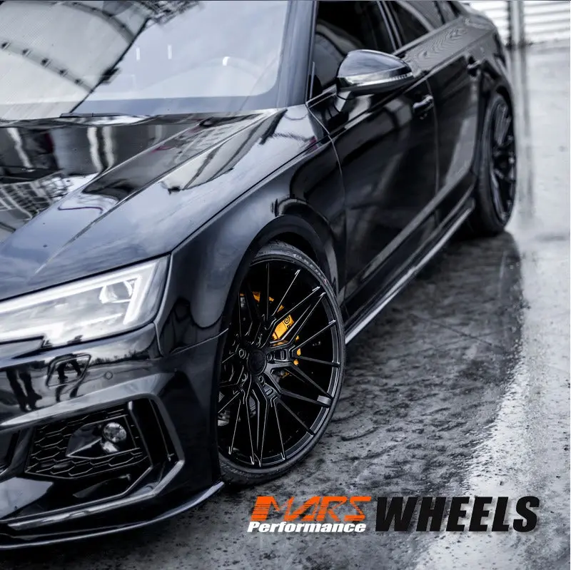 Mars Mp-J3 Gloss Black 4X 20 Inch Under Cut Multi-Spork Concave Alloy Wheels Rims 5X112 For Audi A4 S4 Rs4 B8 B9 2