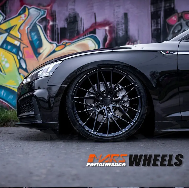 Mars Mp-J3 Gloss Black 4X 20 Inch Under Cut Multi-Spork Concave Alloy Wheels Rims 5X112 For Audi A5 A6 A7 Q2 Q3 Q5 Tt 1
