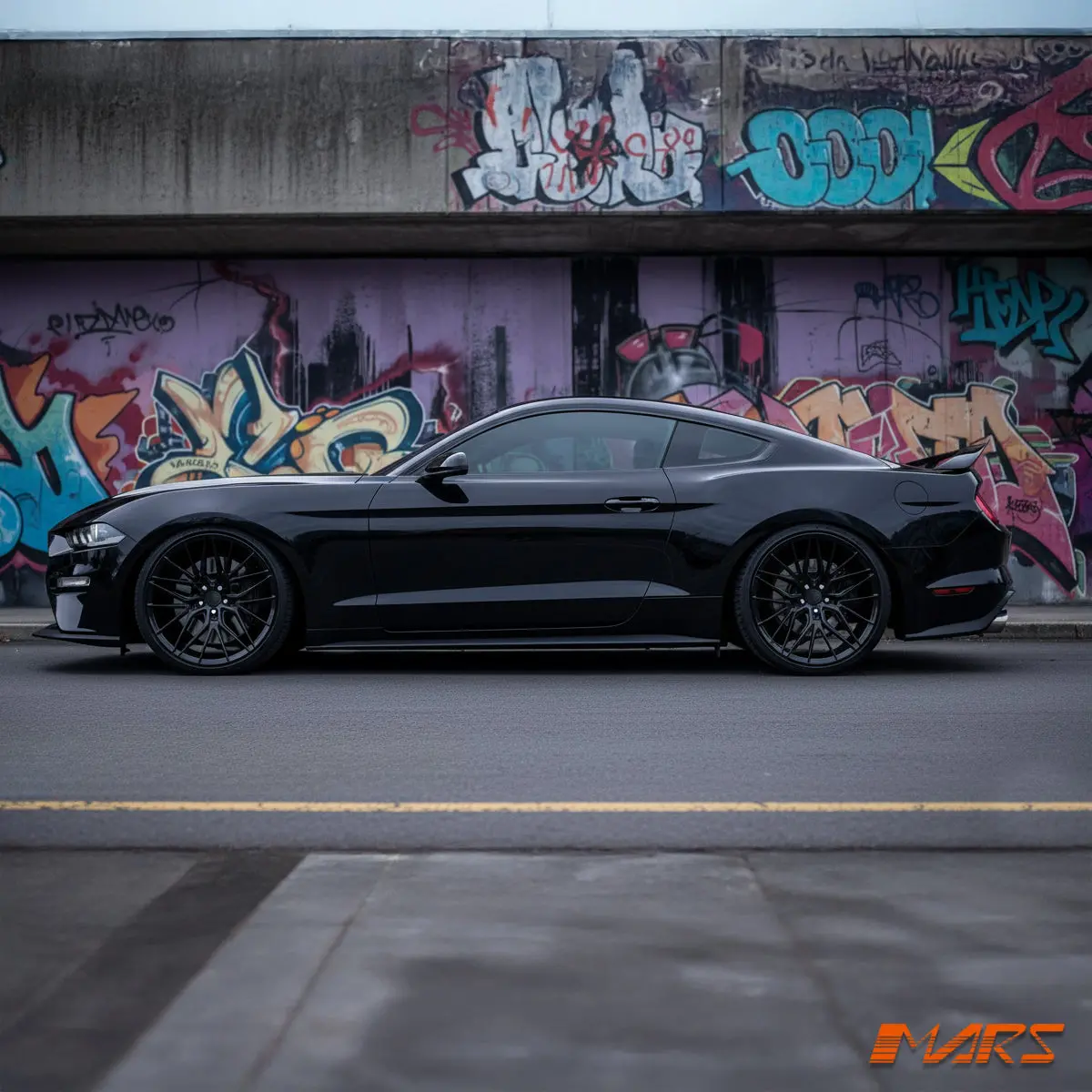 Mars Mp-J3 Gloss Black 4X 20 Inch Under Cut Multi-Spork Concave Alloy Wheels Rims 5X114.3 For Ford Falcon & Mustang Fn Fm Fo 2