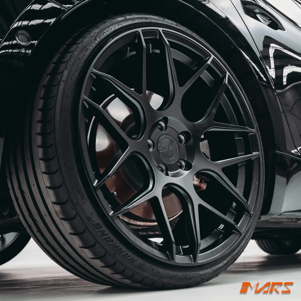 Mars Mp-Jw Matt Black 20 Inch Concave Stag Alloy Wheels Rims 5X112 For Audi A5 S5 F5 1