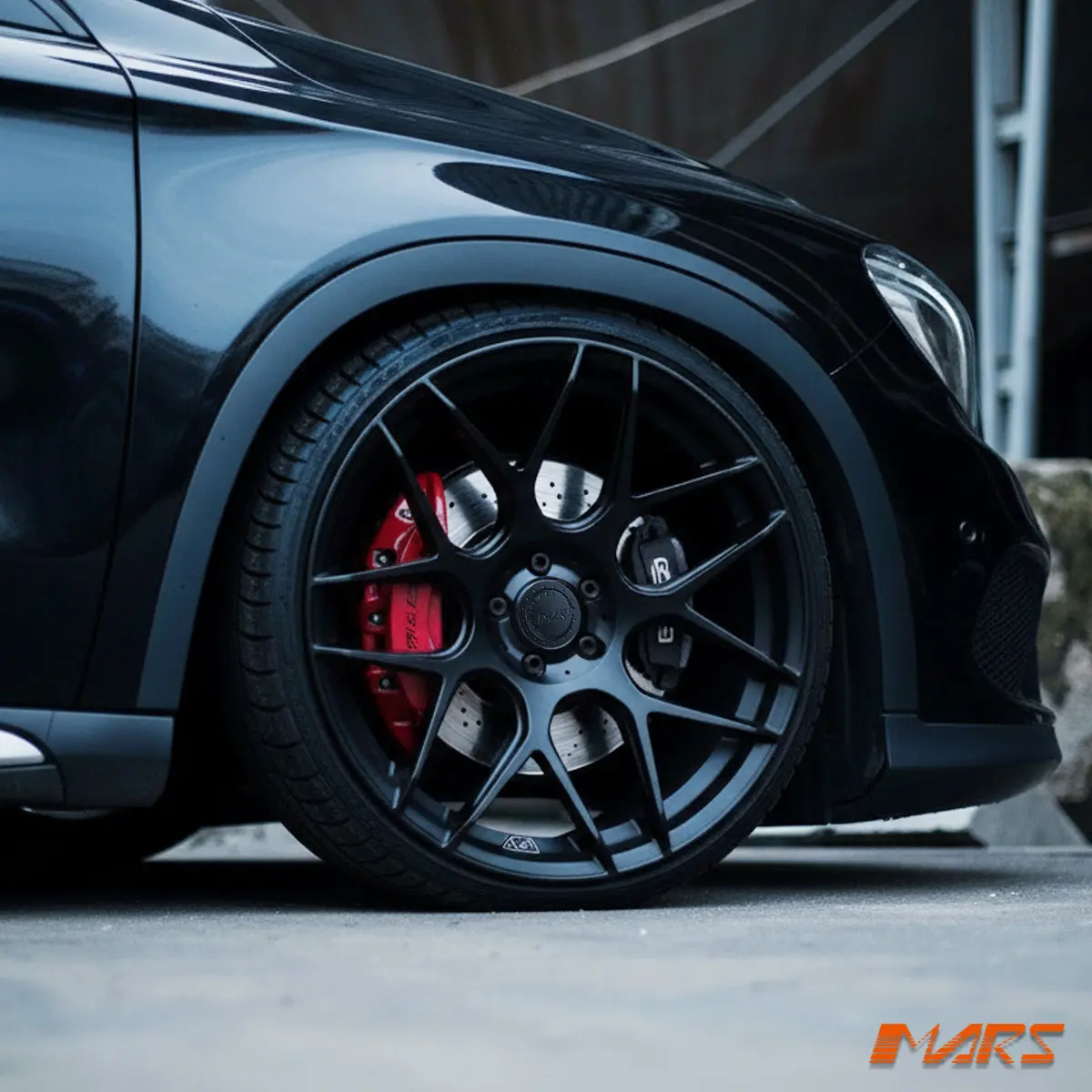 Mars Mp-Jw Matt Black 20 Inch Concave Stag Alloy Wheels Rims 5X112 For Mercedes Gla Glb 1