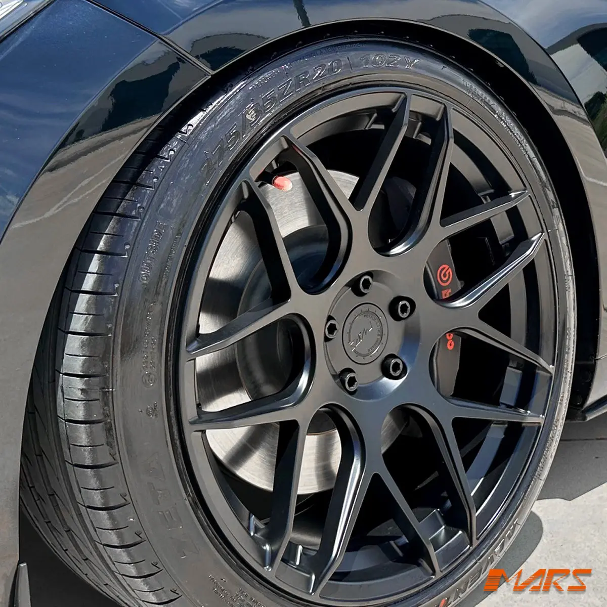 Mars Mp-Jw Matt Black 20 Inch Concave Stag Alloy Wheels Rims 5X114.3 For Ford Falcon & Mustang 1
