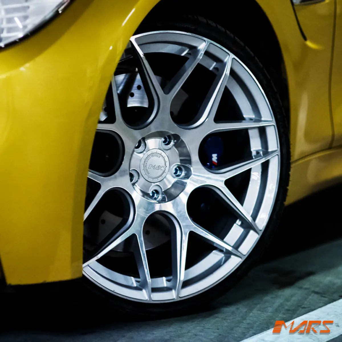 Mars Mp-Jw Machined Silver 20 Inch Concave Stag Alloy Wheels Rims 5X120 For Bmw M3 F80 & M4 F82 F83 1