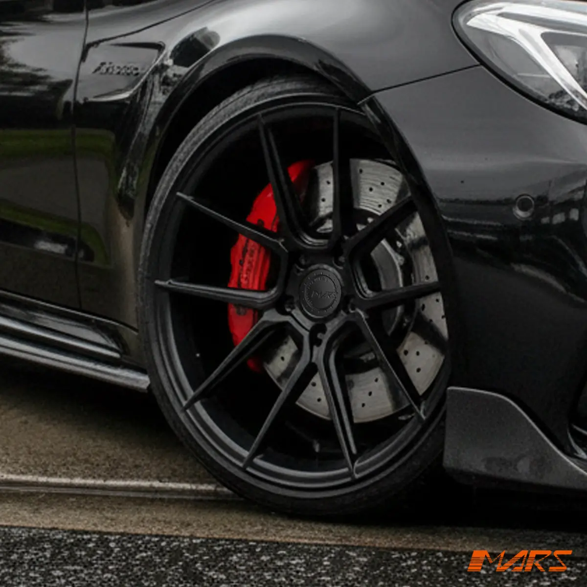 Mars Mp-K2 Gloss Black 4X 20 Inch Concave Stag Alloy Wheels Rims 5X112 For Mercedes C63s & E63s Amg 1