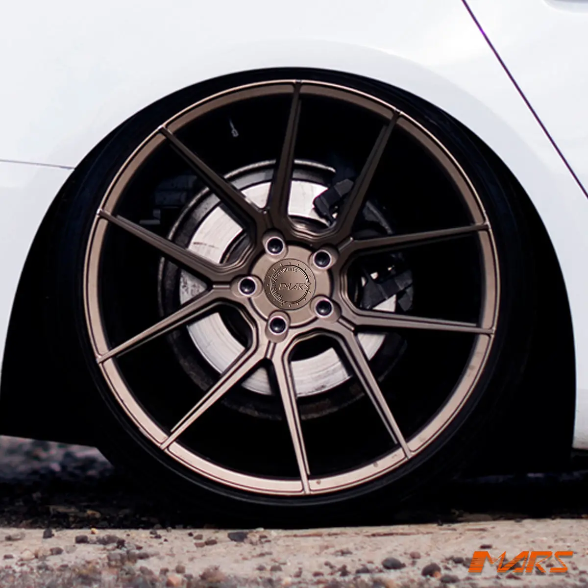Mars Mp-K2 Matt Bronze 4X 20 Inch Concave Stag Alloy Wheels Rims 5X112 For Audi A5 S5 A6 S6 1