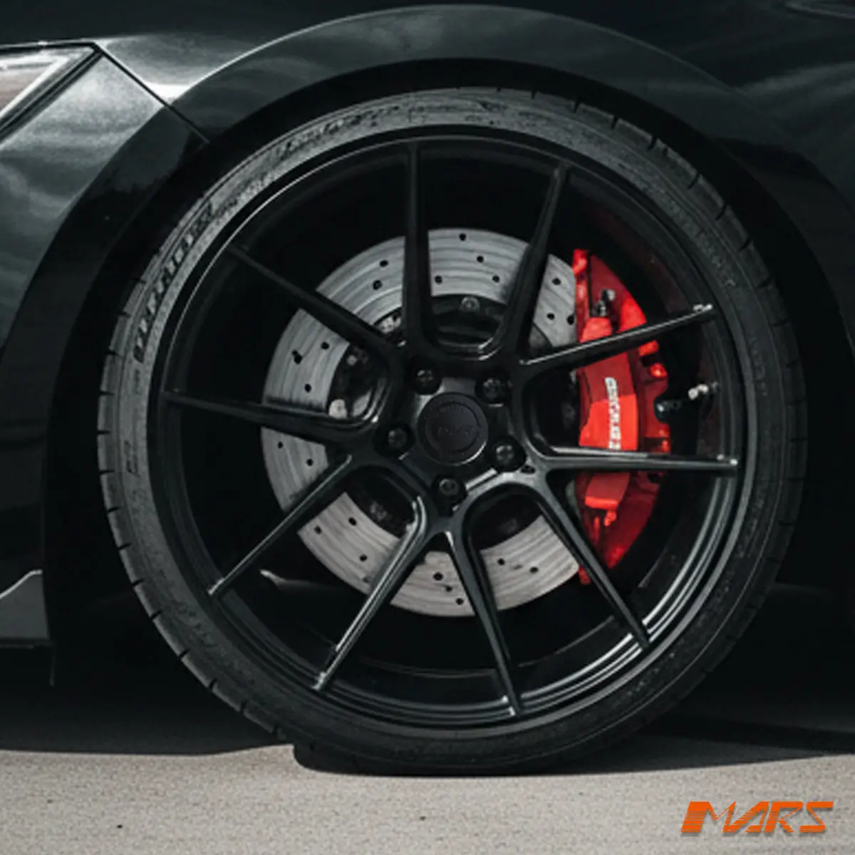 Mars Mp-K2 Gloss Black 4X 20 Inch Concave Stag Alloy Wheels Rims 5X114.3 For Ford Falcon & Mustang 1