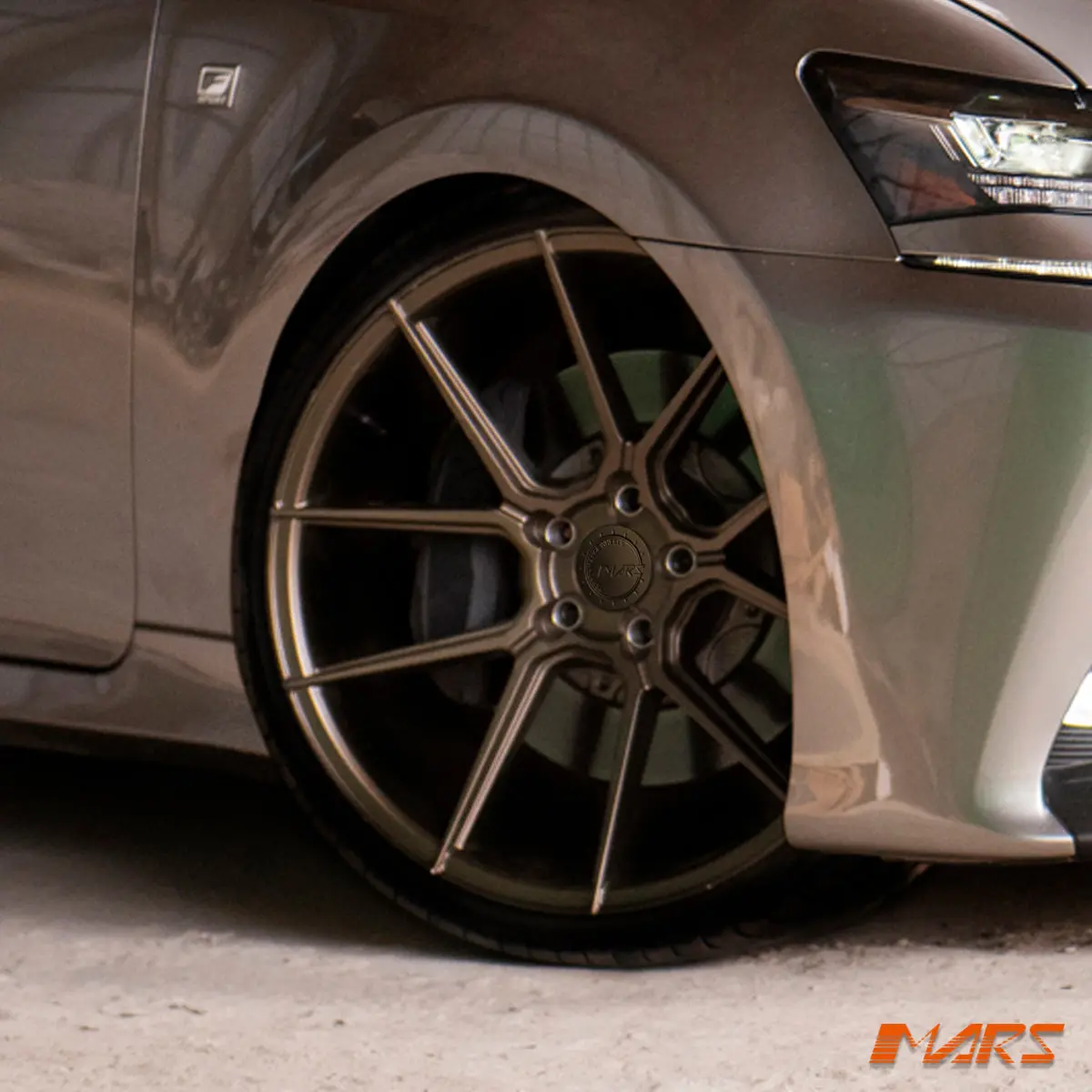Mars Mp-K2 Matt Bronze 4X 20 Inch Concave Stag Alloy Wheels Rims 5X114.3 For Lexus Es Gs & Toyota Camry 1