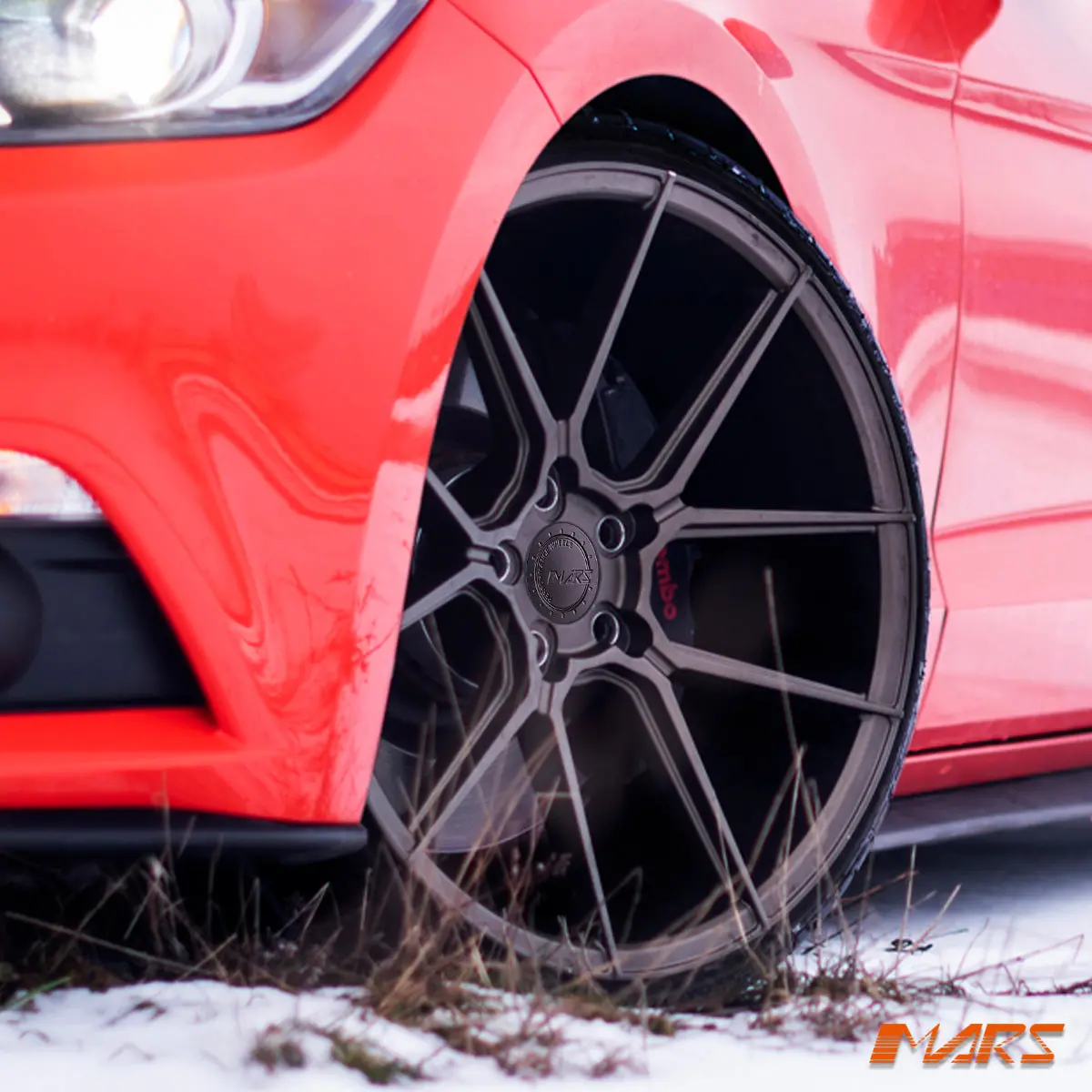 Mars Mp-K2 Matt Bronze 4X 20 Inch Concave Stag Alloy Wheels Rims 5X114.3 For Ford Falcon & Mustang 1