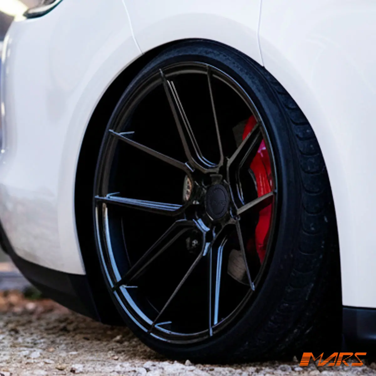 Mars Mp-K2 Gloss Black 4X 20 Inch Concave Stag Alloy Wheels Rims 5X130 For Porsche Panamera & Taycan 1