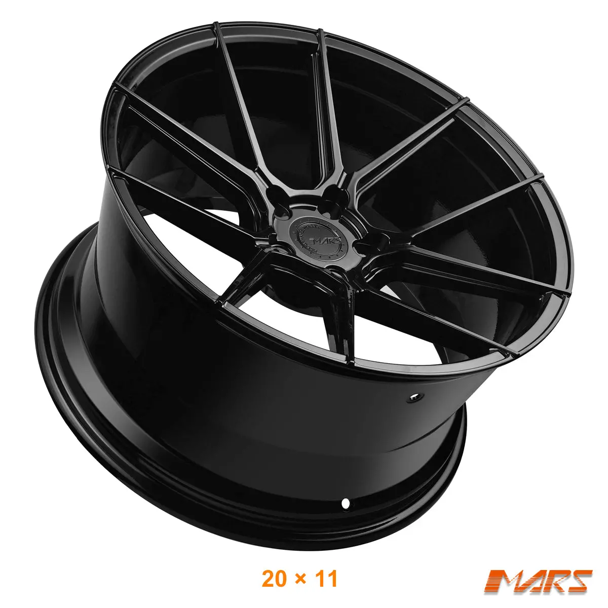 Mars Mp-K2 Gloss Black 20 Inch Concave Stag Alloy Wheels Rims 1