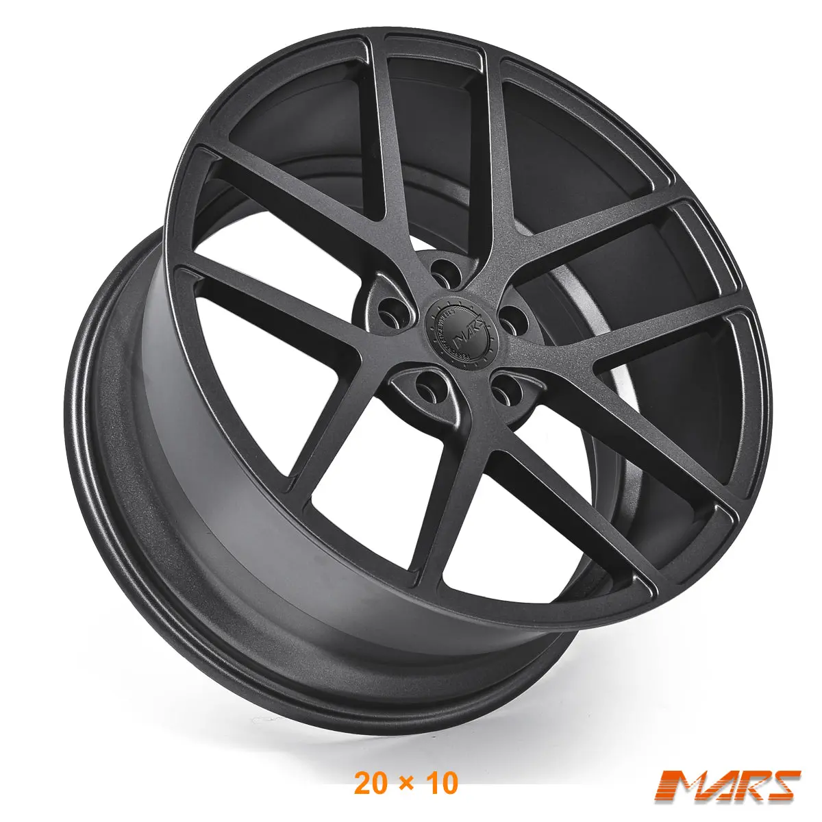 Mars Mp-Kw Sand Matt Black 20 Inch Concave Stag Alloy Wheels Rims 1