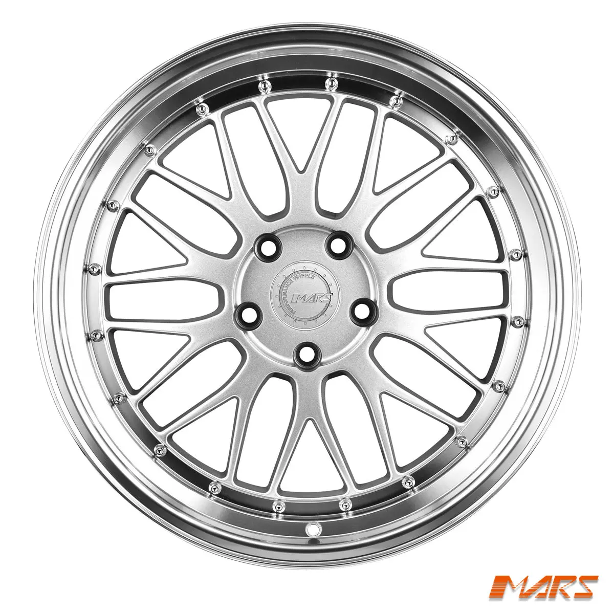 Mars Mp-Lm Hyper Silver 4X 19 Inch Step Dish Stag Alloy Wheels Rims 2