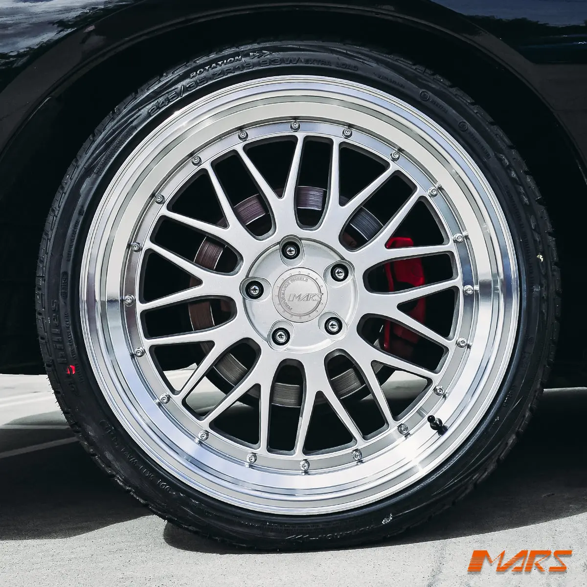 Mars Mp-Lm Hyper Silver 4X 19 Inch Step Dish Stag Alloy Wheels Rims 5X114.3 For Ford Falcon Sedan & Ute 1