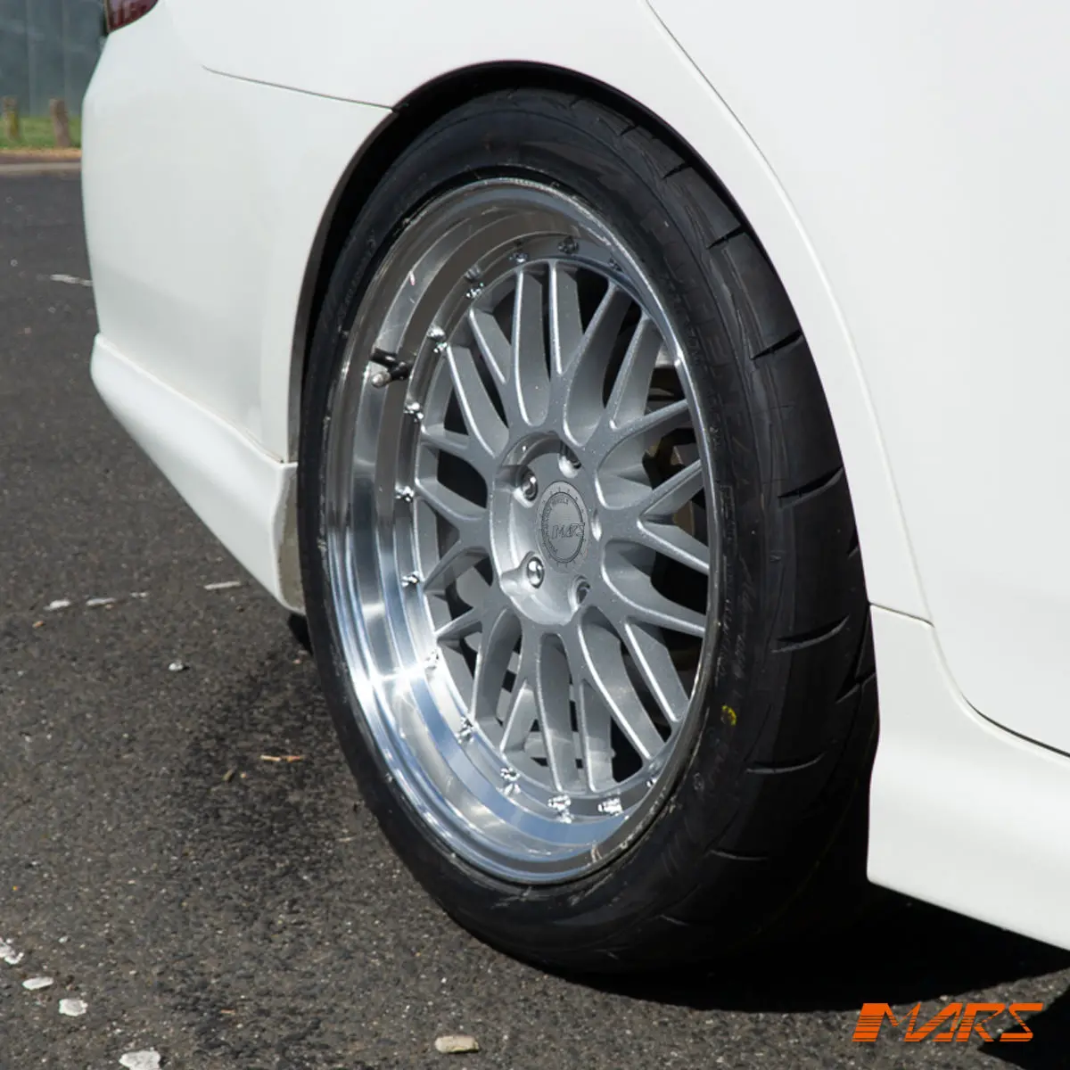 Mars Mp-Lm Hyper Silver 4X 19 Inch Step Dish Stag Alloy Wheels Rims 5X114.3 For Toyota Camry Aurion Crown 1