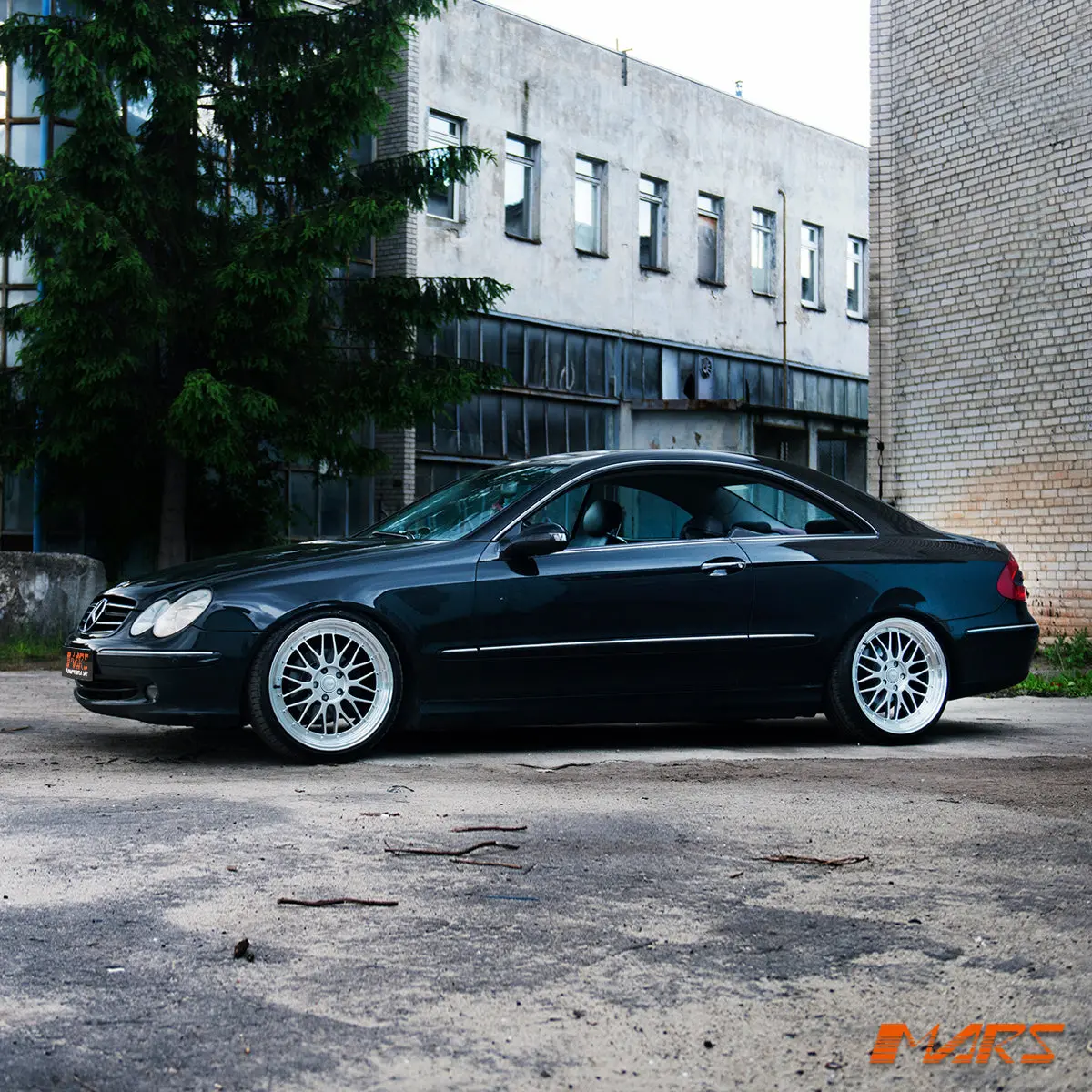 Mars Mp-Lm 20 Inch Hyper Silver Stag Step Dish Alloy Wheels Rims 5X112 For Mercedes-Benz C209 W209 Clk 2